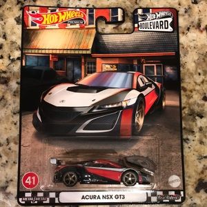 NSX GT3 EVO 2021 with real riders hot wheels Boulevard  Hot wheels premium line